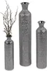 Bodenvase, Flaschenvase HELSINKI H. 38,5cm silber grau Produktbild-Vorschau 7