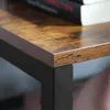 Regał na Buty Industrialny 100cm 4 Półki Brązowo-czarny Podgląd zdjęcia produktu 6