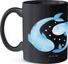 Mr. & Mrs. Panda Tasse Fische Schwarm - Schwarz - Geschenk, Produktbild-Vorschau 2