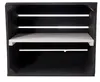 3er Set neue schwarze Obstkiste mit Regalbrett in weiß 50cm Produktbild-Vorschau 3
