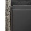 5-tlg. Garten-Essgruppe mit Kissen Grau Poly Rattan Produktbild-Vorschau 6