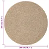 vidaXL Teppich ZIZUR Ø 200 cm Jute-Optik Indoor und Outdoor Produktbild-Vorschau 7