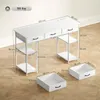 HOMCOM Písací stôl/kuchynský stôl s 2 USB portmi na Náhľad obrázku produktu 3