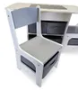Conjunto de mesa y 2 sillas 3 en 1, color gris, con Vista previa de la imagen del producto 6