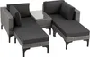 tectake® Aluminium Rattan Lounge Bellaria wetterfest und Produktbild-Vorschau 1
