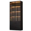 Merax Glasvitrine mit 2 Schubladen, mit Farbwechsel-LED, Produktbild-Vorschau 6