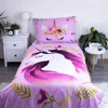 Posteľná bielizeň s potlačou Unicorn flowers 140x200, 70x90 Náhľad obrázku produktu 2