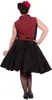 50's Rockabilly Dame Rizzo Rood-Zwart 52 Produktbild-Vorschau 8
