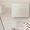 WordClock Jupiter Plain Gray - elegante Wortuhr in Deutsch Produktbild-Vorschau 2