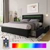 okwish Doppelbett Polsterbett Bettgestell mit Produktbild-Vorschau 3