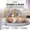 Laavir Baby Speelkleed met Boog - Ronde Babygym Grijs - Productafbeelding-voorbeeld 6