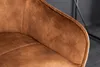 A close-up view of the textured brown upholstery of a chair. Produktbild-Vorschau