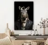 MuchoWow® - Leinwandbilder - Zebra - Porträt - Schwarz - Produktbild-Vorschau 7