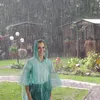 Relaxdays Regenponcho Einweg, 10er Set, Einmal Regencape Produktbild-Vorschau 2
