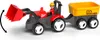 ECO MultiGO Červený traktor Zetor s radlicí, vlek, Igráček Náhled obrázku produktu 3