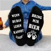Lustige Socken „Wenn du das lesen kannst – Bring mir Bier“ Produktbild-Vorschau 1