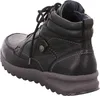 A black leather hiking boot shown from the back-left side. Anteprima dell’immagine prodotto