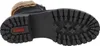 The bottom view of a black Rieker boot with a fur lining. Voir les images du produit