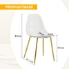 Transparente Esszimmerstühle 4er Set moderne Produktbild-Vorschau 5
