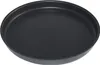 A close-up view of a black round baking pan, presented from a slight angle against a white background. Produktbild-Vorschau