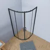 90x90x185cm Duschkabine Schwarz Runddusche 5mm ESG-Glas Produktbild-Vorschau 2