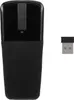 A black wireless mouse and its USB receiver are shown on a white background. Produktbild-Vorschau