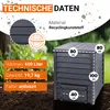 GARANTIA THERMO-WOOD Komposter 600 Liter inkl. Bodengitter Produktbild-Vorschau 12