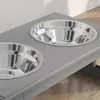 PawHut Hundenapf Futternapf Futterschüssel Erhöhter 2 Näpfe Produktbild-Vorschau 9