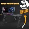 JOIEYOU Stolní herní stůl 140x60 cm Výškově nastavitelný Náhled obrázku produktu 3