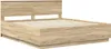 vidaXL Rama łóżka z wezgłowiem dąb sonoma 200 x 200 cm Podgląd zdjęcia produktu 5
