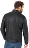 Ross & Cole Herren Lederjacke mit Stehkragen aus weichem Produktbild-Vorschau 2