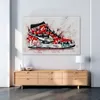 Street Art Graffiti Schuh Wandbild Leinwandbild Deko XL Produktbild-Vorschau 3