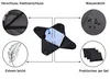 3er Set Hemdentasche, 41x30 cm, schwarz, wasserabweisend Produktbild-Vorschau 2
