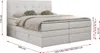 Boxspringbett mit Kopfteil und Topper, Polsterbett - Produktbild-Vorschau 6