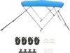 SucceBuy Bimini Top Barca Tettuccio parasole Blu 3 archi Anteprima dell’immagine prodotto 1