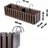 KADAX Skrzynka Balkonowa 58cm + 2 Uchwyty Brązowa Podgląd zdjęcia produktu 3