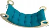 Dekokissen für Kinderwippe Velour azurblau 120 x 50 x 8 cm, Produktbild-Vorschau 1