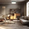 Lampa sufitowa tkanina szary tekstylny abażur lampa Podgląd zdjęcia produktu 3