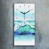 Wanduhr Uhr Wandbild Leinwand Quarz 30x60 Aquarell Produktbild-Vorschau 2