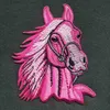 Aufnäher - Pferd - pink-rosa - Patch Produktbild-Vorschau 2