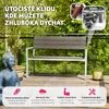 Zahradní lavice Line 2místná s hliníkovým rámem 128x59x88cm Náhled obrázku produktu 3
