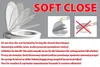 Diagrams and text explaining how to use a soft-close toilet seat. Anteprima dell’immagine prodotto