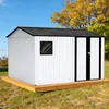 HOMAVO Gerätehaus Metall mit Pultdach, Gartenhaus Metall Produktbild-Vorschau 1