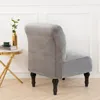 Armless Chair Slipcover Stretch Samt Elasthan Stuhlbezüge  Produktbild-Vorschau 4