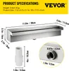 Vevor Blade Jet Wasserfall Funktion Springbrunnen Kaskade Produktbild-Vorschau 7