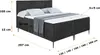 ALTDECOR  Boxspringbett mit Schwarz Füßen, Matratze und Produktbild-Vorschau 6