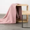 Design91 Warme Wohndecke, kuschelige Decke AMBER rosa Produktbild-Vorschau 8