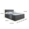 ALTDECOR Boxspringbett mit 2 Matratzen und Topper - 200x200 Produktbild-Vorschau 6