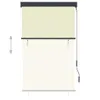 vidaXL Tenda a rullo per esterni 100 x 250 cm bianco crema Anteprima dell’immagine prodotto 2