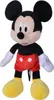 A full-body studio shot of a Mickey Mouse plush toy. Voir les images du produit